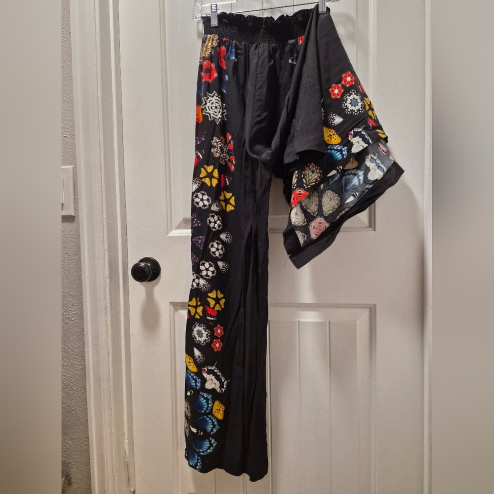Desigual - Butterfly Wings Split Leg Palazzo Trouser - Picture 4 of 7